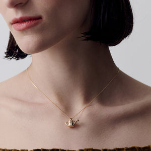 9ct Yellow Gold Watering Can Necklace