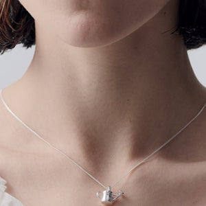 Silver Watering Can Necklace
