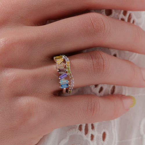 Silver Cubist Ring K