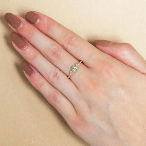 9ct Gold Evie Aquamarine Ring