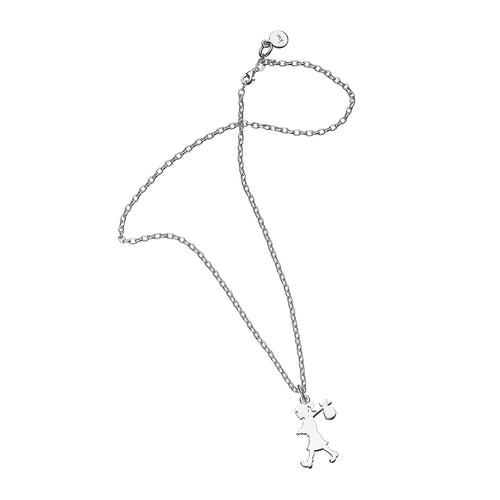 Silver Runaway Girl Small Necklace