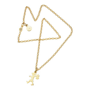 9ct Yellow Gold Small Runaway Girl Necklace