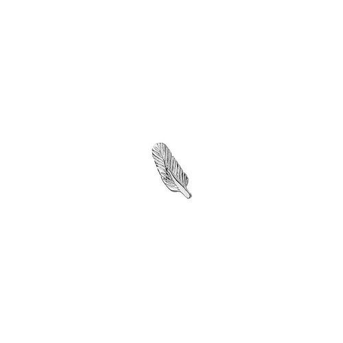 Silver Feather Charm
