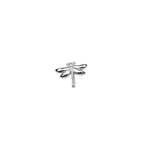 Silver Dragonfly Charm