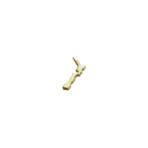 9ct Gold New Zealand Map Charm
