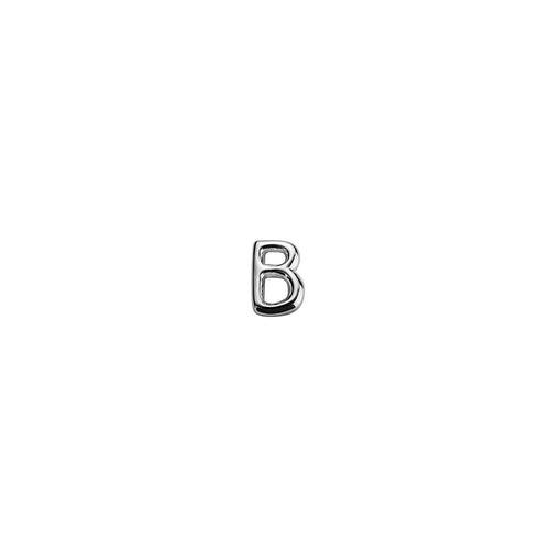 Silver Letter B Charm