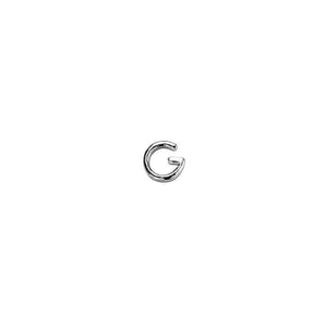 Silver Letter G Charm