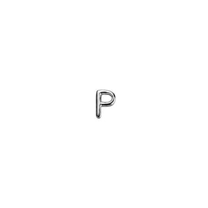 Silver Letter P Charm