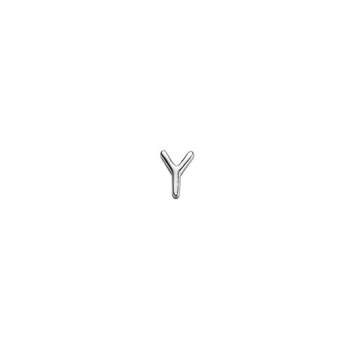 Silver Letter Y Charm