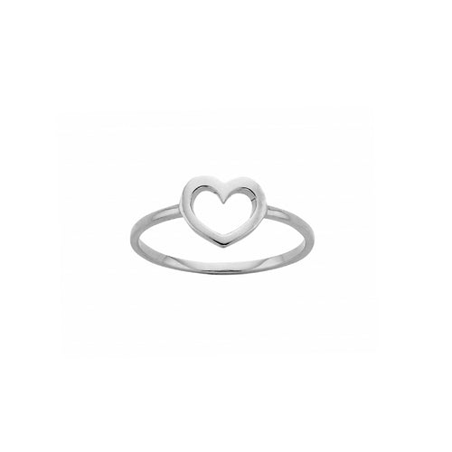 Silver Mini Heart Ring