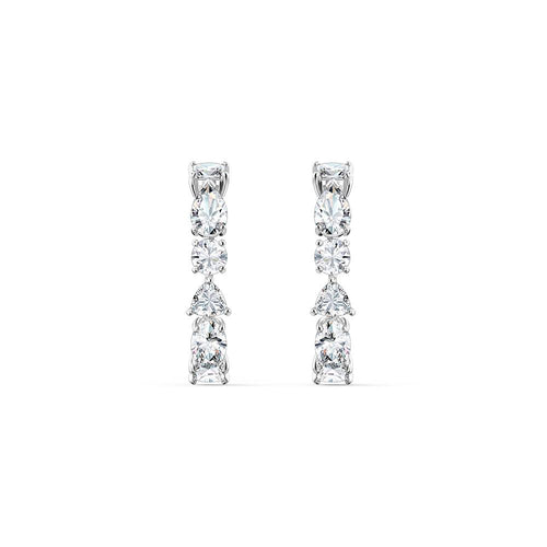 Tennis Deluxe Mixed Earrings - White Rhodium Plated