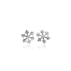 Silver Snowflake Studs