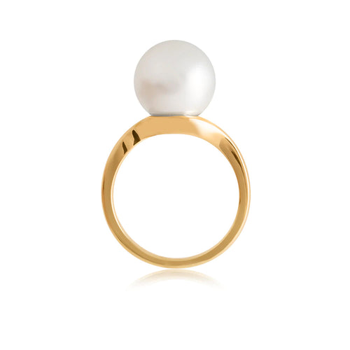 18ct Gold Perenna South Sea Pearl Ring 11mm