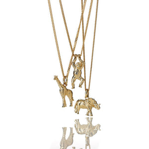 9ct Yellow Gold Giraffe Necklace