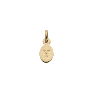 18ct Gold Plated Vermeil Z Oval Letter Charm