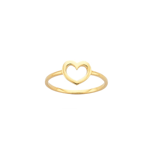9ct Yellow Gold Mini Heart Ring