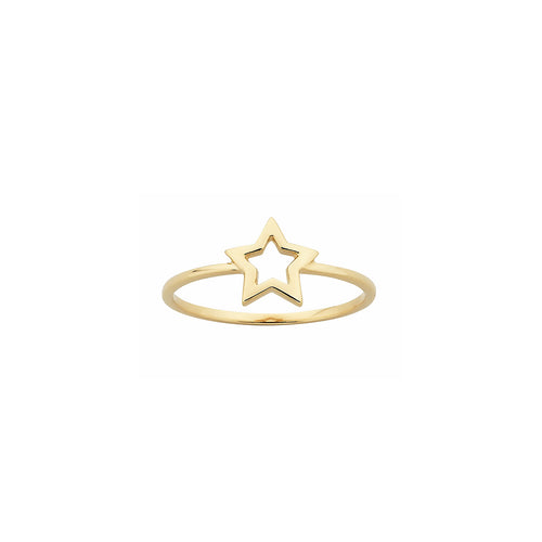 9ct Yellow Gold Mini Star Ring
