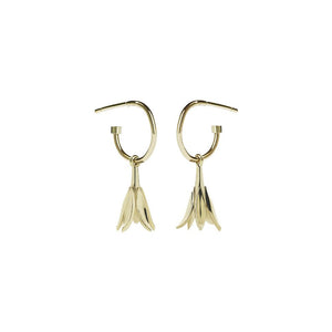 Gold Plated Bluebell Signature Hoop - Pair