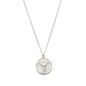 Silver Capricorn Zodiac Necklace