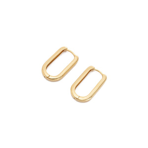 Gold Plated Embrace Hoop Earrings