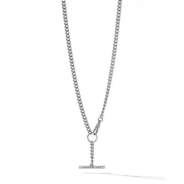 Chunky Heart Sterling Silver T-Bar Necklace Personalised | Personalised  Silver | Reviews on Judge.me
