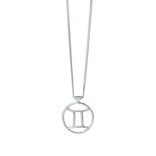 Silver Gemini Necklace