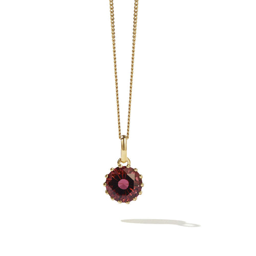 Gold Plated Geneva Necklace - Pink Tourmaline