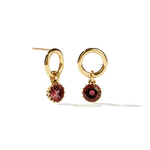 9ct Gold Geneva Earrings - Pink Tourmaline