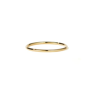 Gold Plated Halo Ring - 1MM