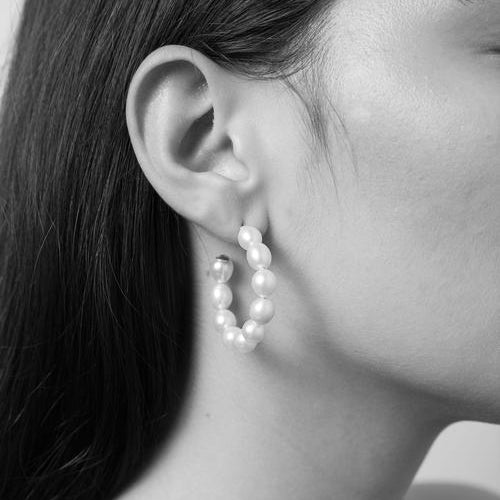 Silver Juliet Hoop Earrings