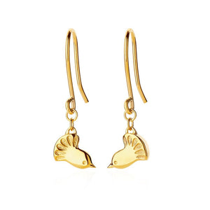 9ct Yellow Gold Fantail Earrings