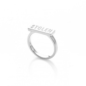 stolen Girlfriend Club Silver Stolen Essential Bar Ring 