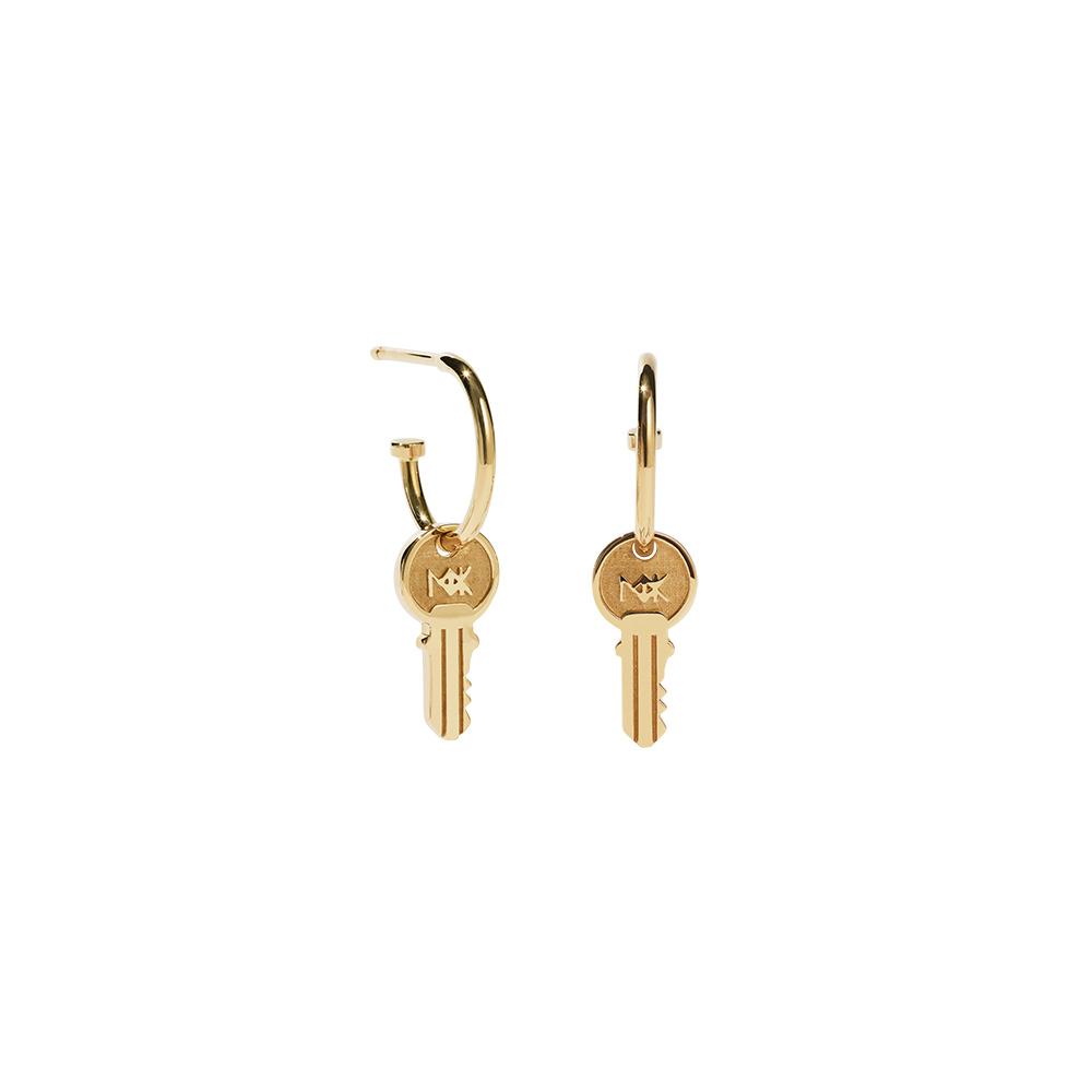 Hoop store key earrings