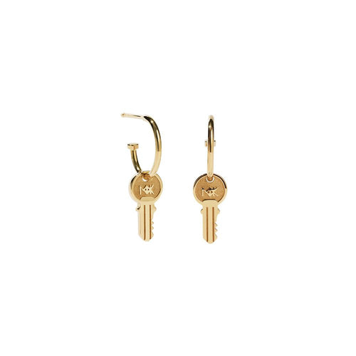 Gold Plated Key Signature Hoops