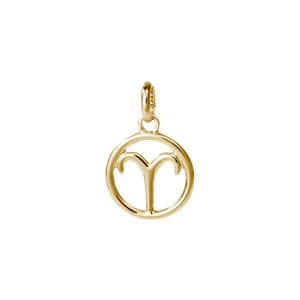18ct Gold Plated Vermeil Aries Zodiac Charm