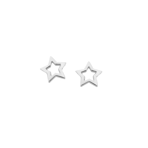 Silver Mini Star Studs