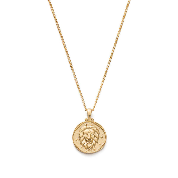 Peridot Leo Zodiac Necklace in 9ct Gold | Gold Boutique