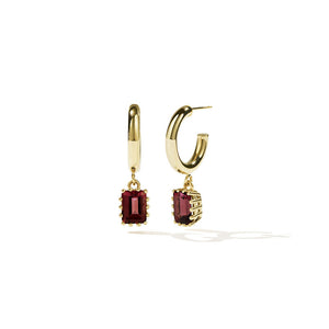 9ct Gold Lucia Earrings - Pink Tourmaline