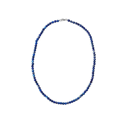Silver Micro Lapis Necklace