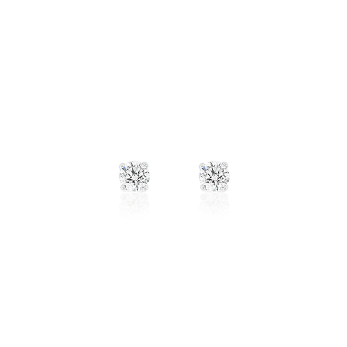9ct White Gold Lumia Diamond Stud Earrings