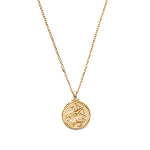 Gold Plated Sagittarius Zodiac Necklace