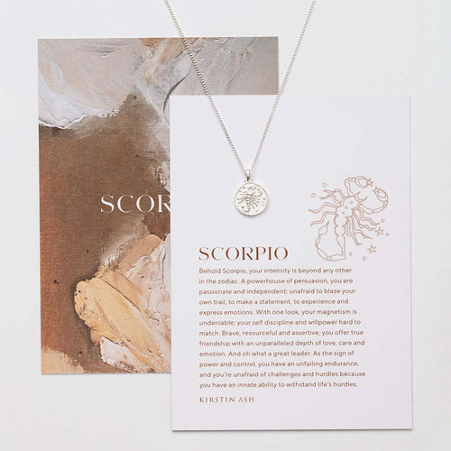 Silver Scorpio Zodiac Necklace