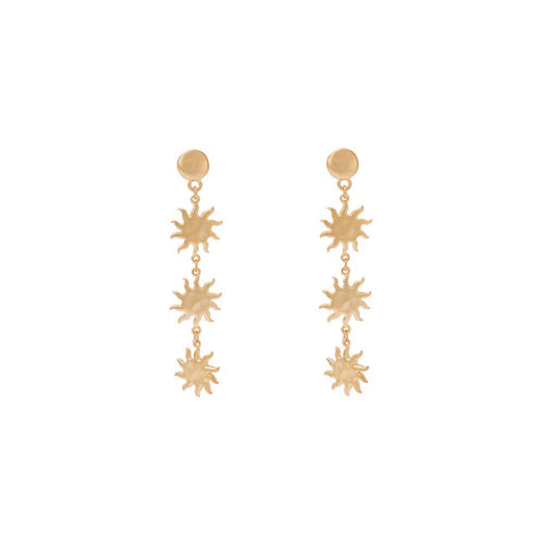 Gold Plated Solis Earrings - Set