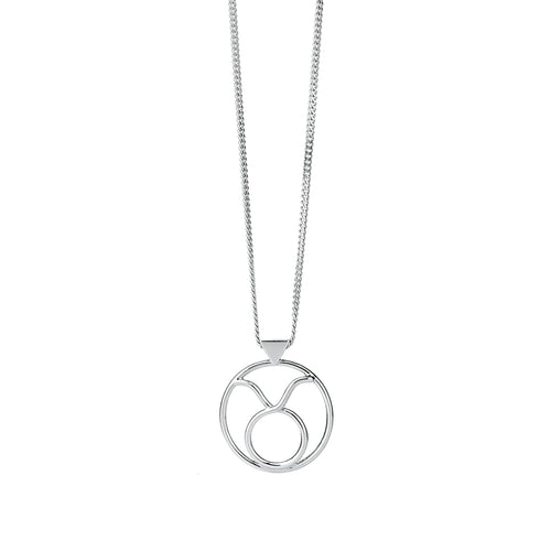 Taurus Womens 1/3 CT. T.W. Mined White Diamond 14K Gold Over Silver Pendant  Necklace - JCPenney