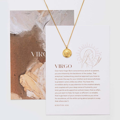 Virgo Necklace with Charm Pendant | Linjer Jewelry