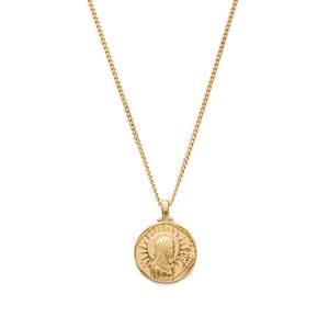 Gold Plated Virgo Zodiac Necklace